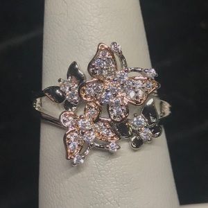 **SOLD** Size 7, Butterfly “Diamond” Ring
